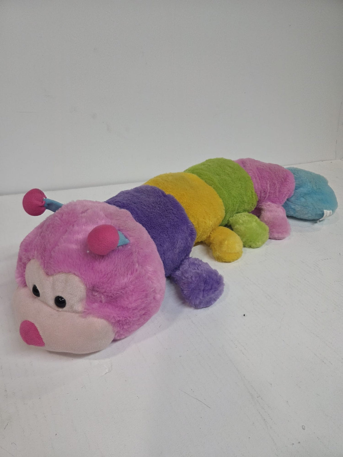 Peluche Oruga Gigante Multicolor Suave (90 cm)