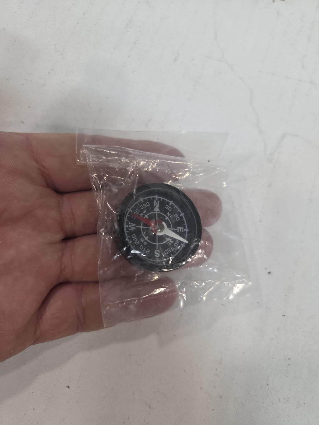 Mini Brújula de Bolsillo / Camping / Senderismo (Nueva en bolsa)
