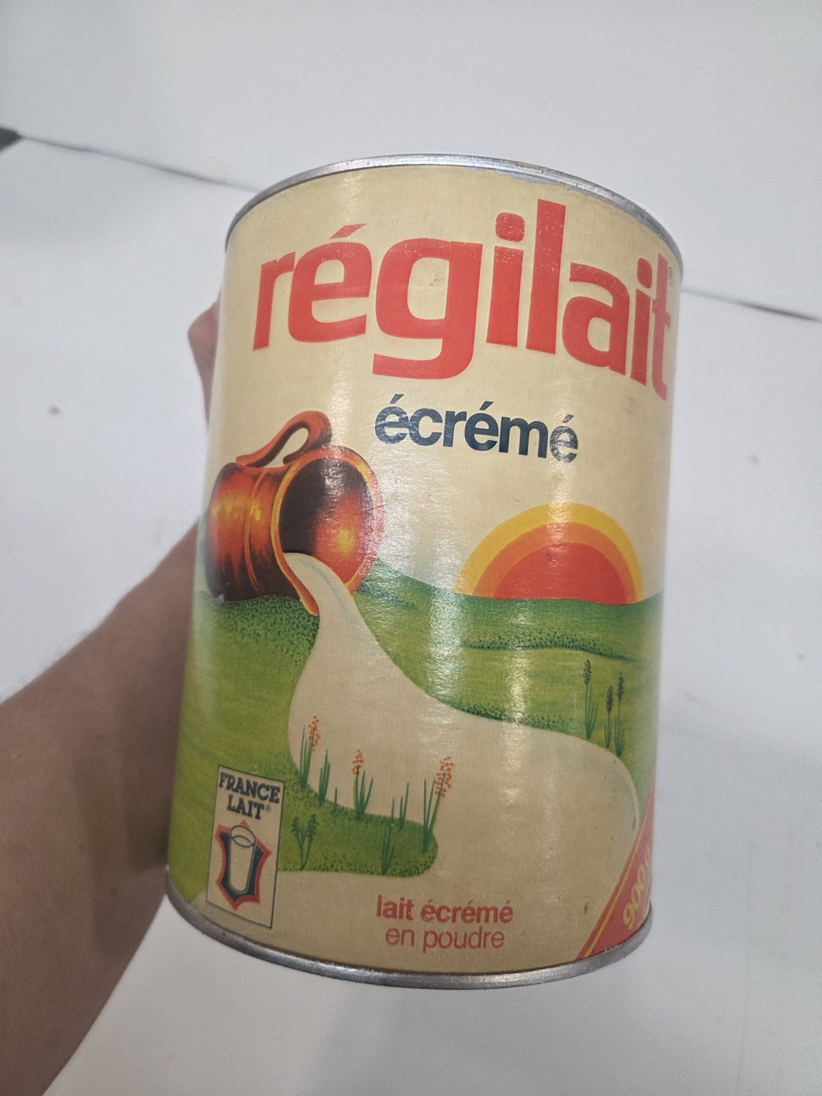Lata Vintage Publicitaria Régilait (900g) – Bote de Metal Colección / Decoración