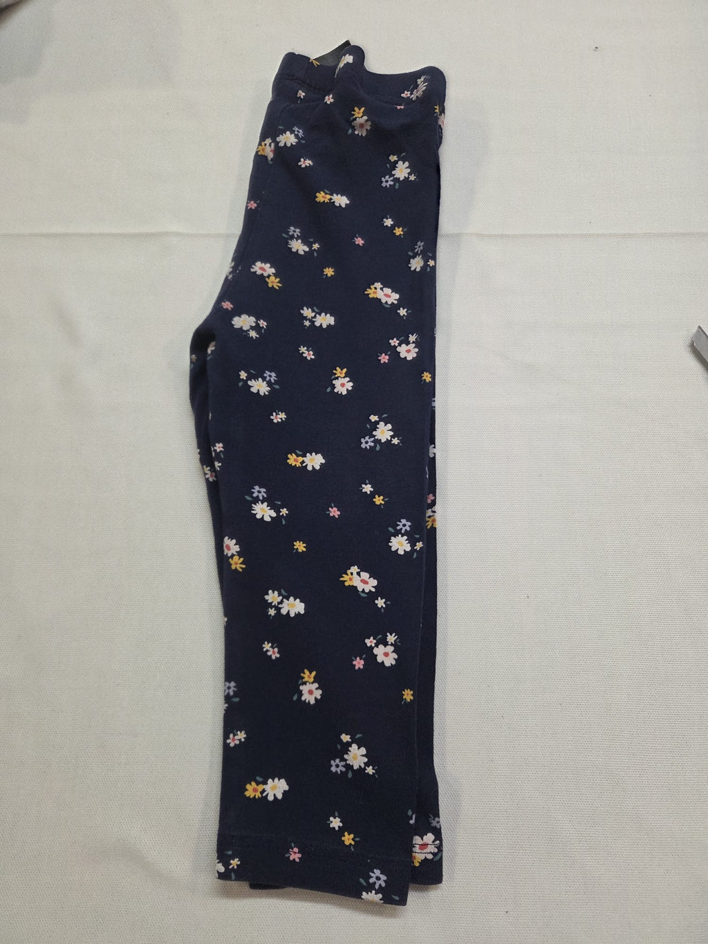 Leggings H&M Bebé Niña Azul Marino Estampado Flores (9-12 Meses / 80 cm)