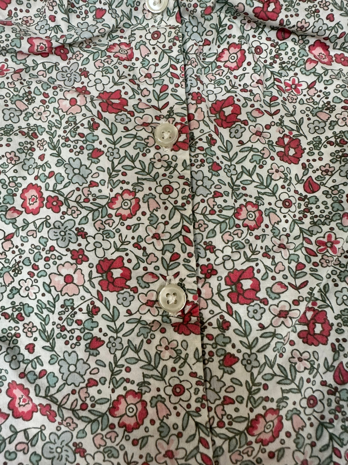 Blusa/Camisa de manga larga estampada de flores TEX - Talla 18M