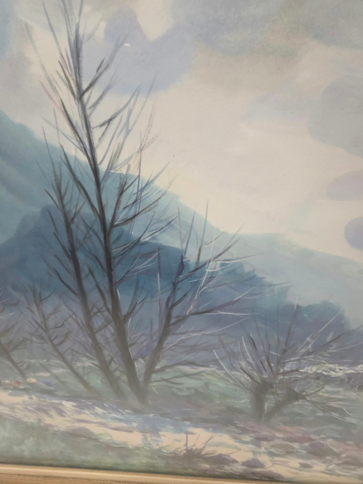 Cuadro Paisaje al Óleo / Acuarela – Firma J. Escayola (Enmarcado Clásico)