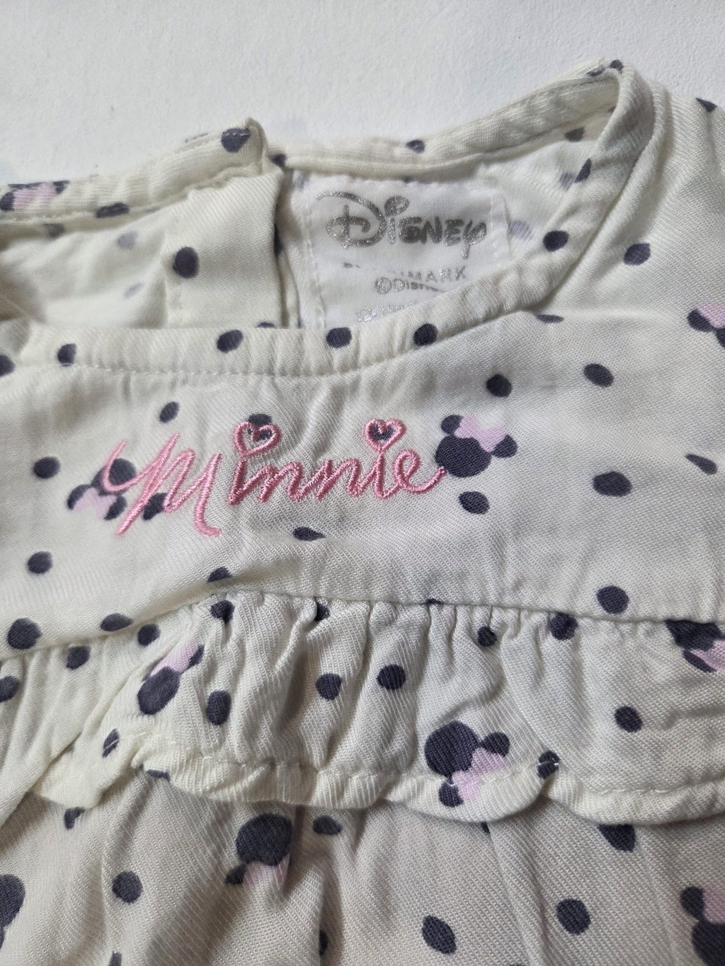 Blusa / Blusón Bebé Minnie Mouse Disney at Primark (Talla 12-18 meses / 86 cm)
