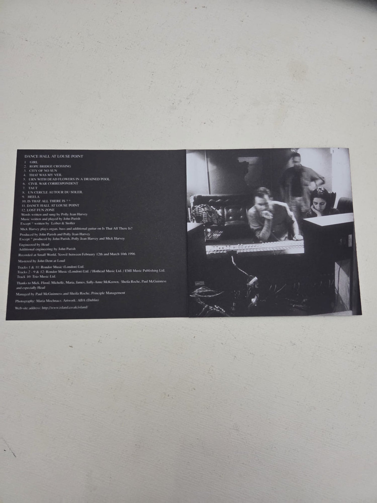 CD PJ Harvey & John Parish – Dance Hall at Louse Point (1996)