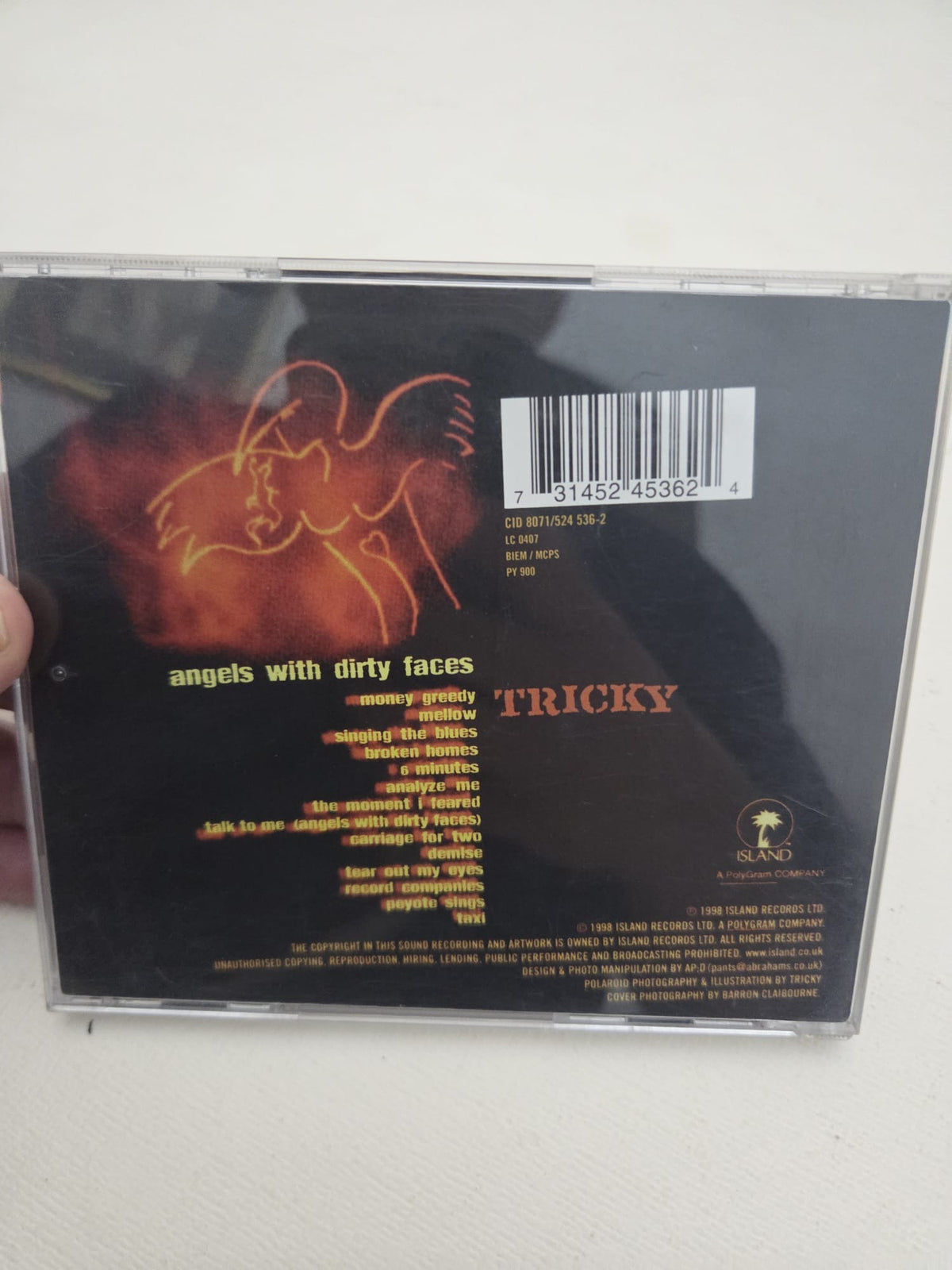 Tricky – Angels With Dirty Faces (CD, Album, 1998)