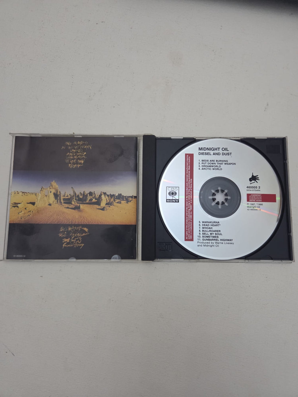 CD Midnight Oil Diesel and Dust