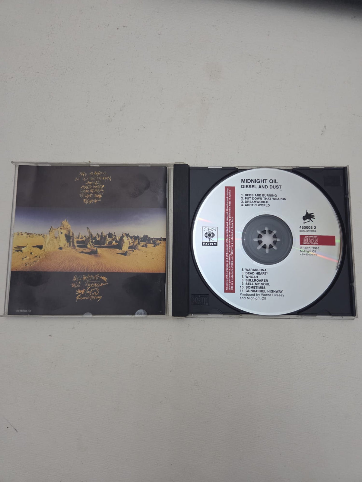 CD Midnight Oil Diesel and Dust