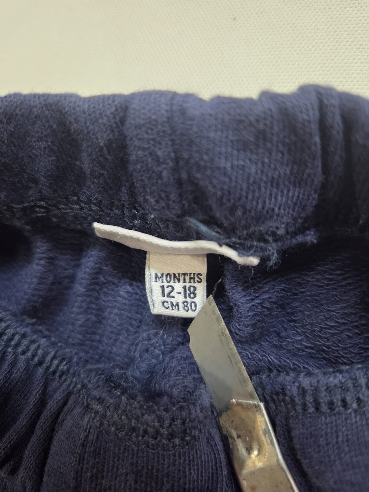 Pantalón de Chándal Bebé Azul Marino (12-18 Meses / 80 cm)