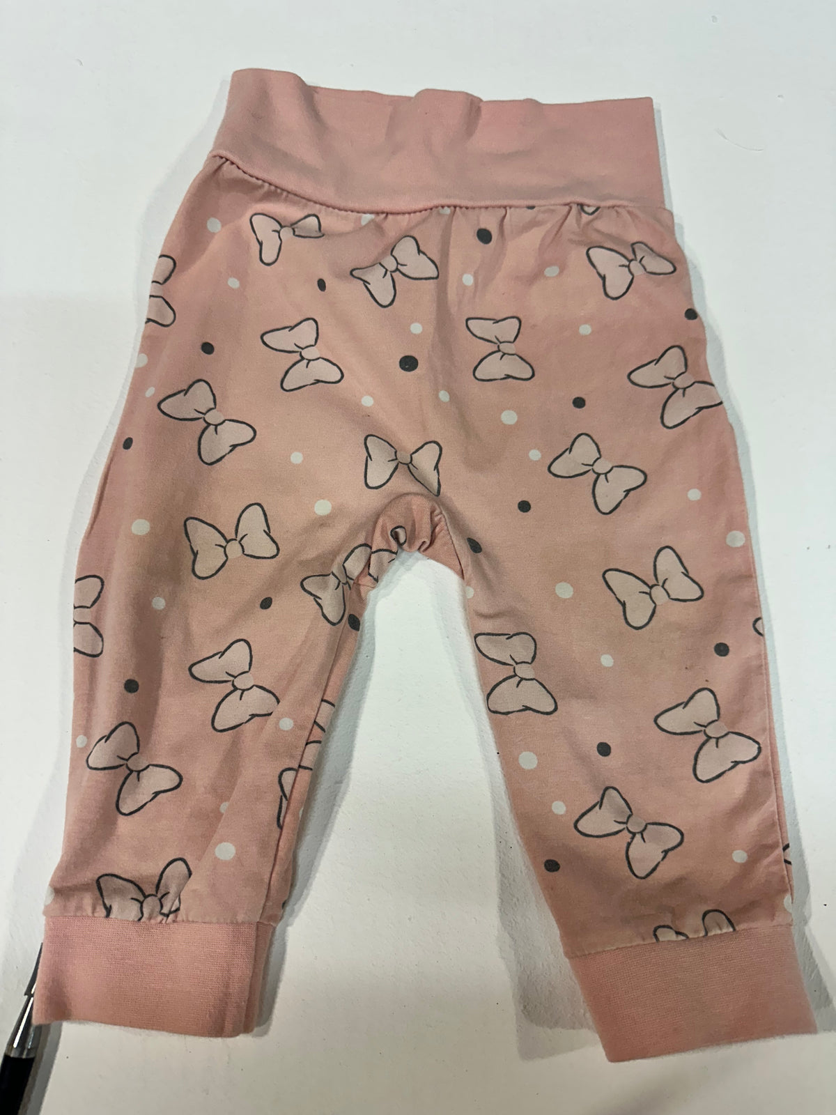 Pantalón / Legging Bebé Disney Baby - Talla 80 (Rosa con Lazos)