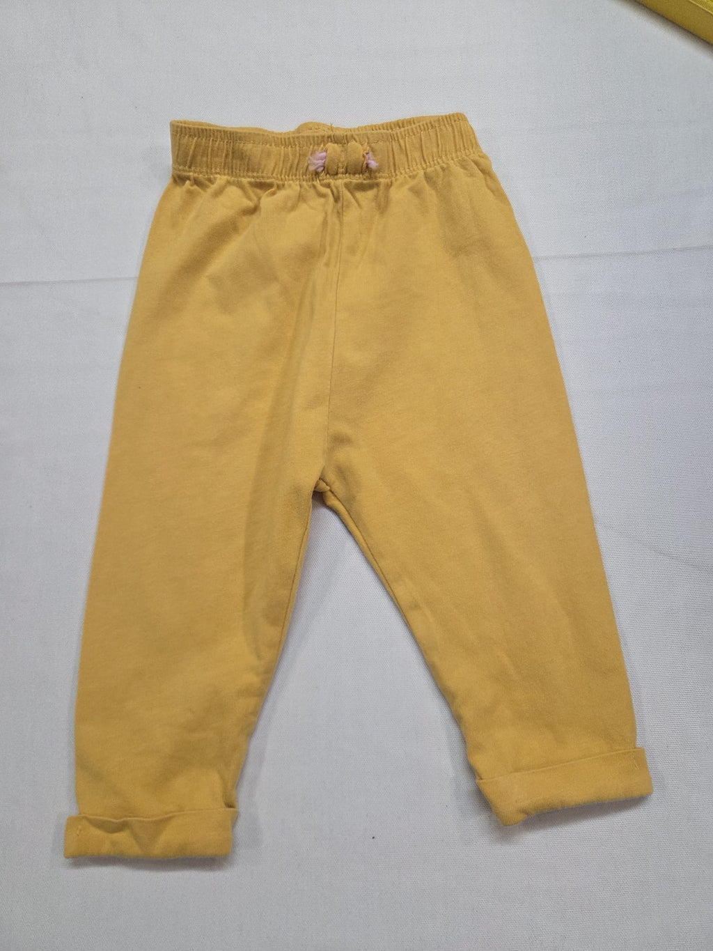 Pantalón / Legging Bebé In Extenso Amarillo Mostaza (74 cm - 9/12 Meses)