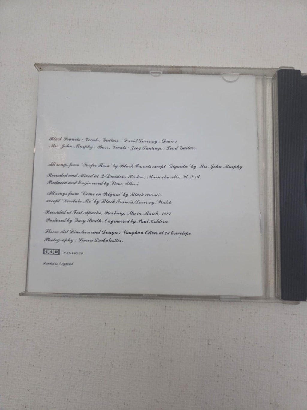 Pixies - Surfer Rosa & Come On Pilgrim (CD Edición 4AD Reino Unido)