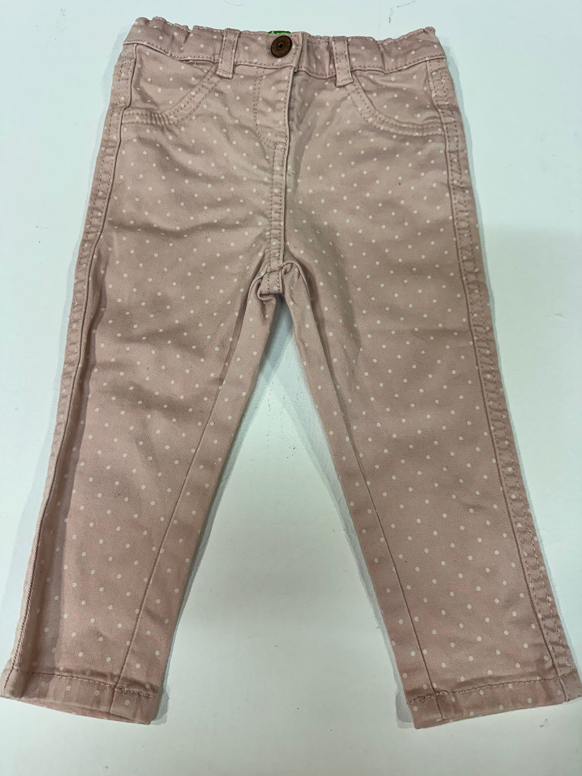 Pantalón rosa de lunares Kiabi Eco Conception - Talla 18M (77-82 cm)