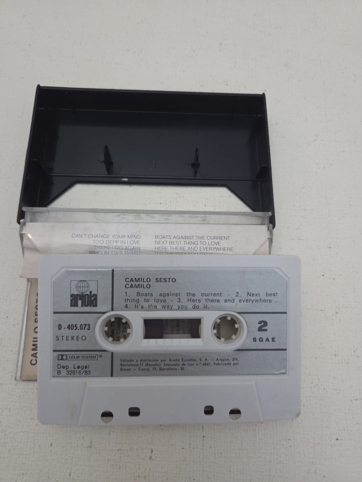 Cassette Camilo Sesto - Camilo (1983) Canta en Inglés - Edición Ariola Origina