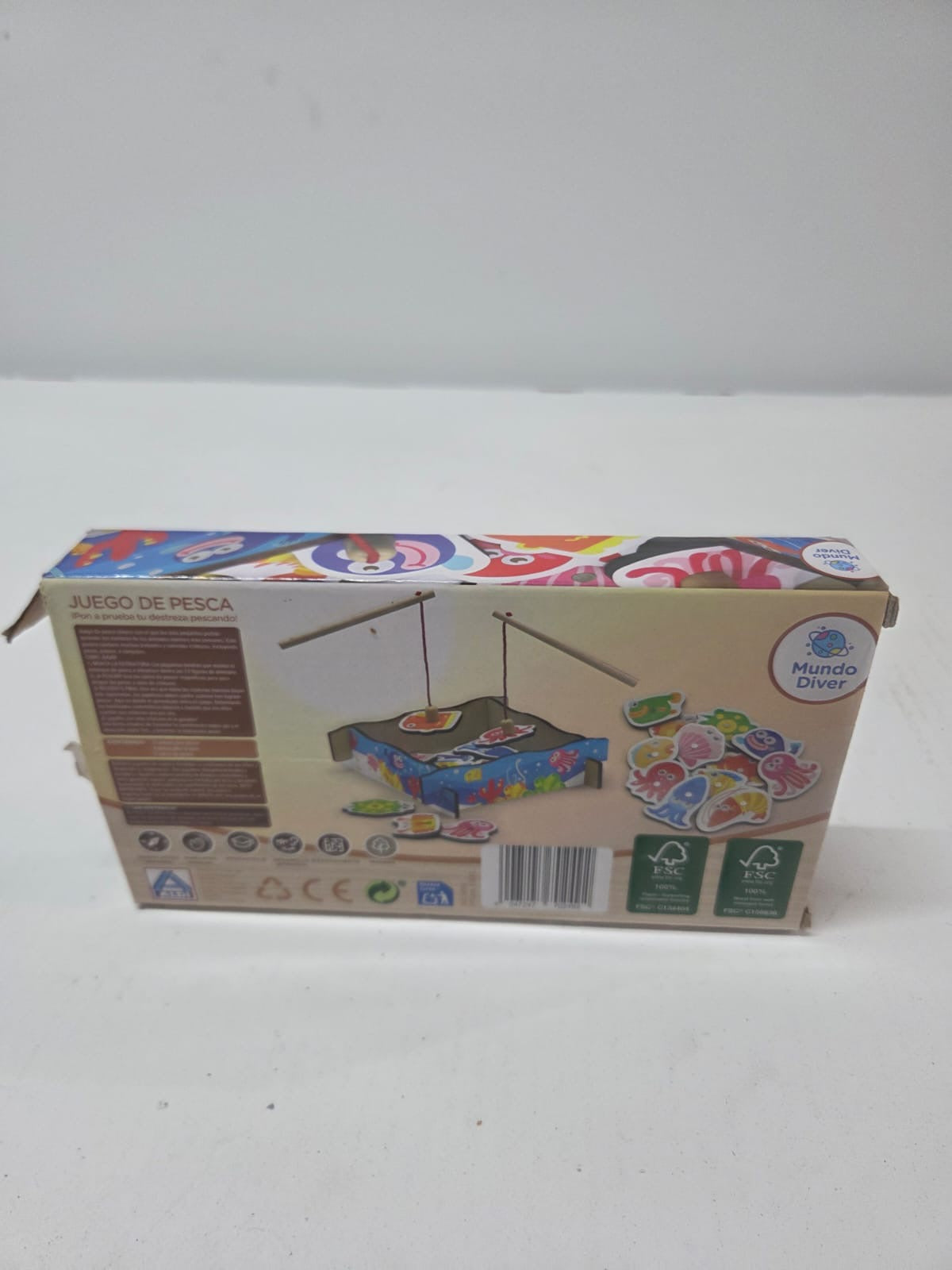 Juego de Pesca Magnético de Madera - Mundo Diver (ALDI)