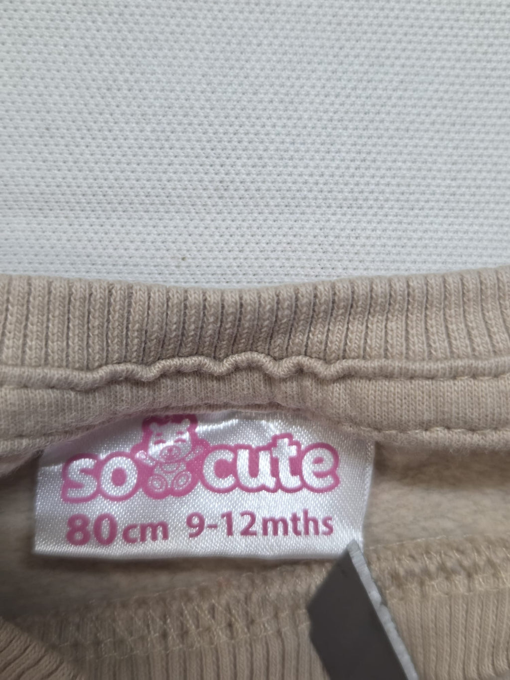 Sudadera Bebé "So Cute" Estampado Pingüinos y Osos – Talla 80 (9-12 meses)