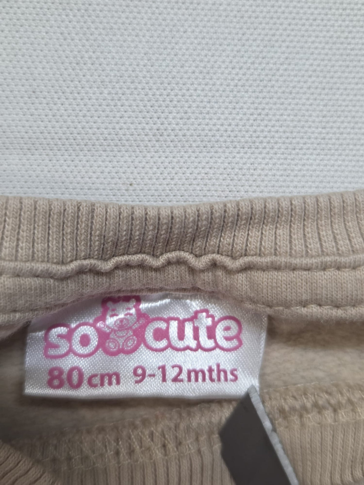 Sudadera Bebé "So Cute" Estampado Pingüinos y Osos – Talla 80 (9-12 meses)