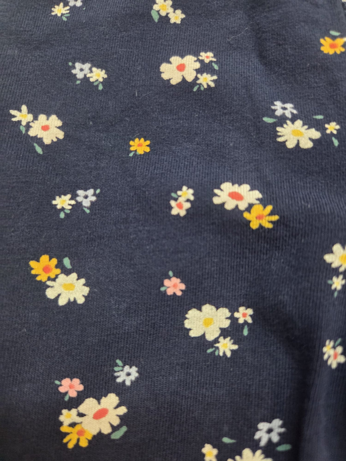 Leggings H&M Bebé Niña Azul Marino Estampado Flores (9-12 Meses / 80 cm)