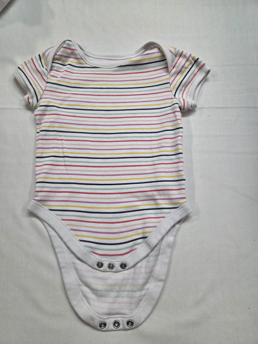 Body bebé Primark manga corta a rayas (12-18 meses / 86 cm)