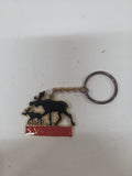 Llavero Vintage de Suecia - Motivo Alces "Sverige" (Metal y Esmalte)