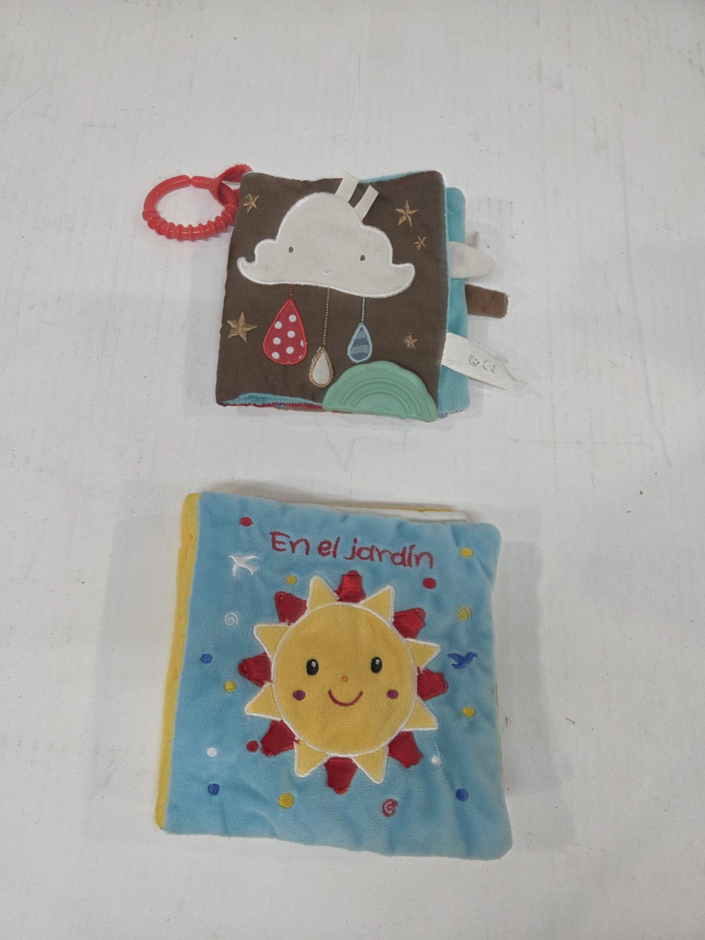 Lote 2 Libros Blandos de Tela para Bebé / Estimulación Sensorial