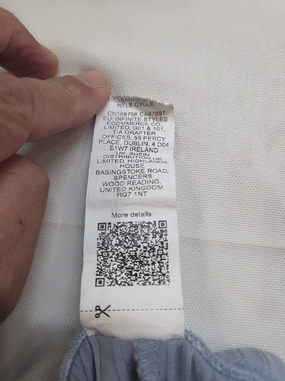 Pantalón Corto / Malla Ciclista Acanalada Azul Celeste - Talla FL (Shein)
