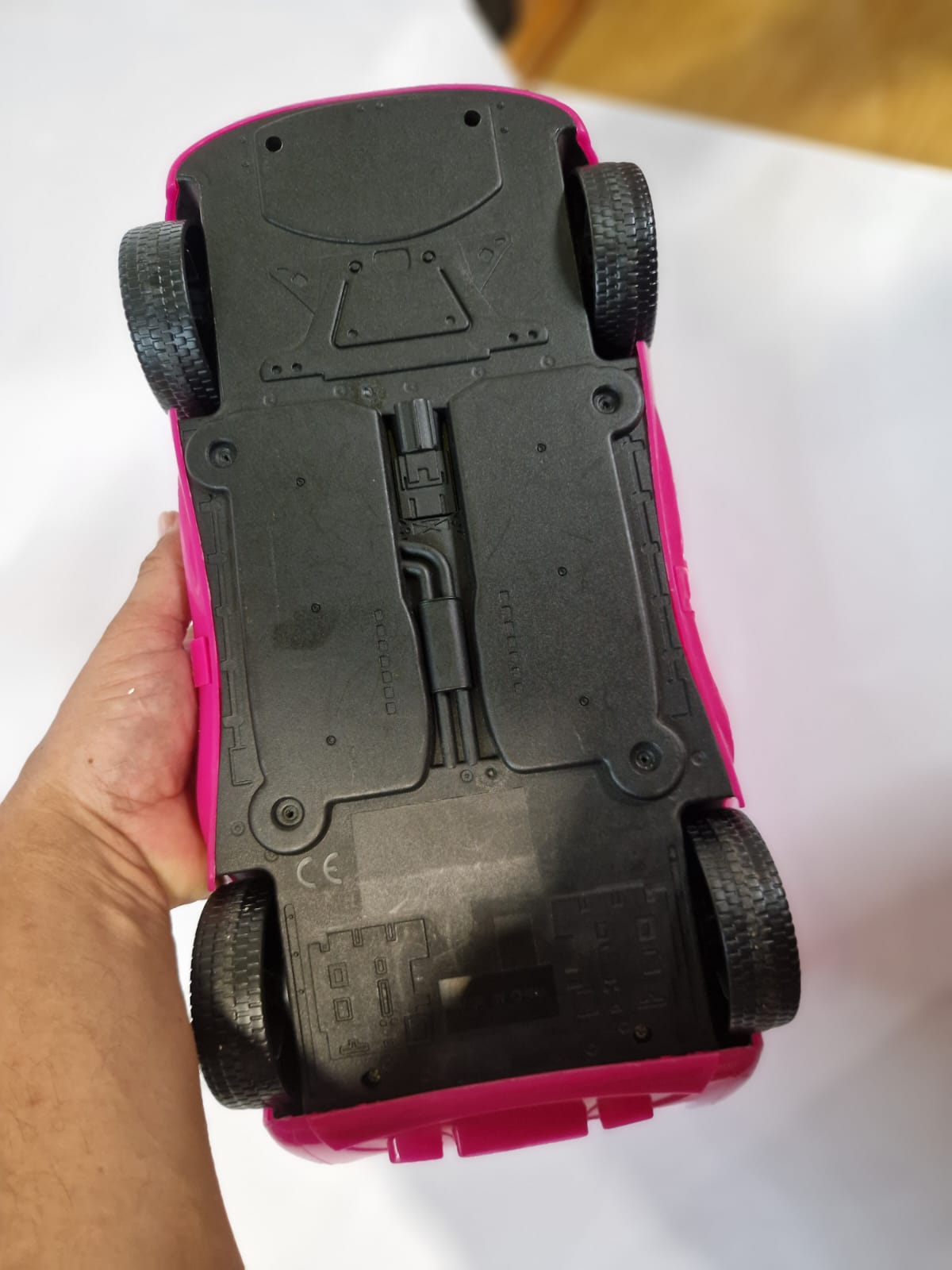 Coche Deportivo Descapotable Rosa para Muñecas – Auto Convertible de Ju