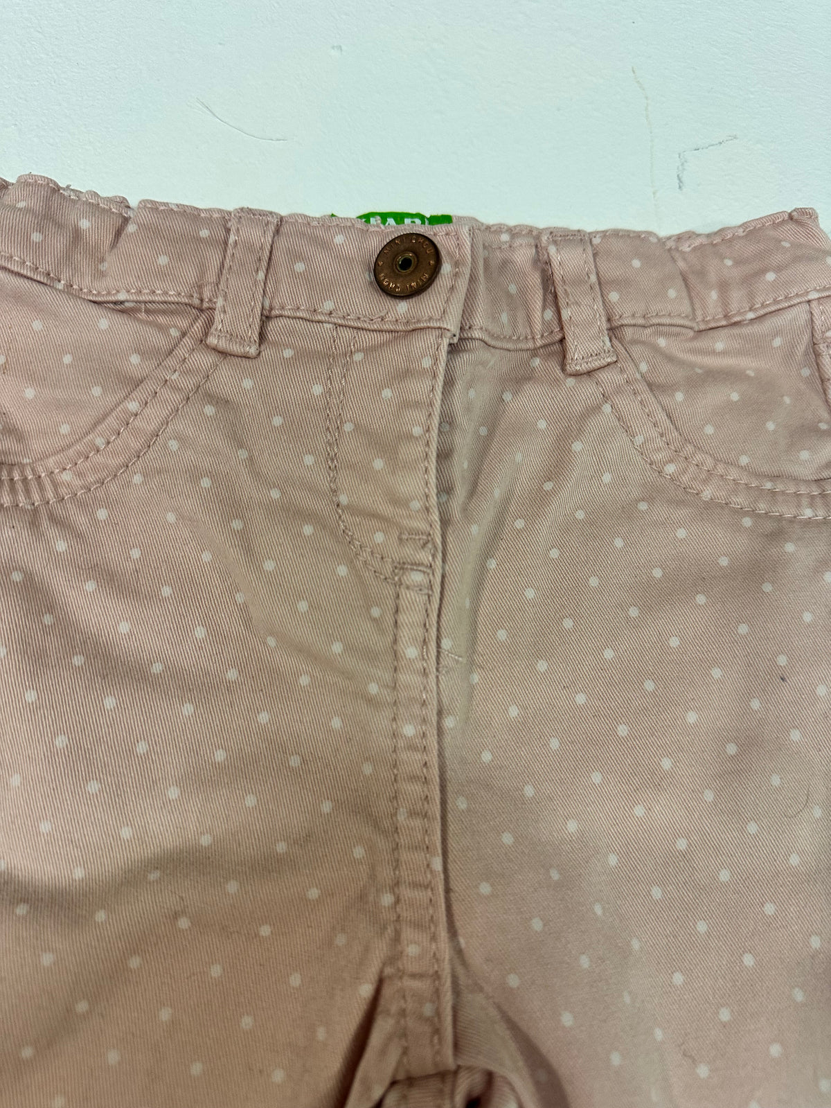 Pantalón rosa de lunares Kiabi Eco Conception - Talla 18M (77-82 cm)