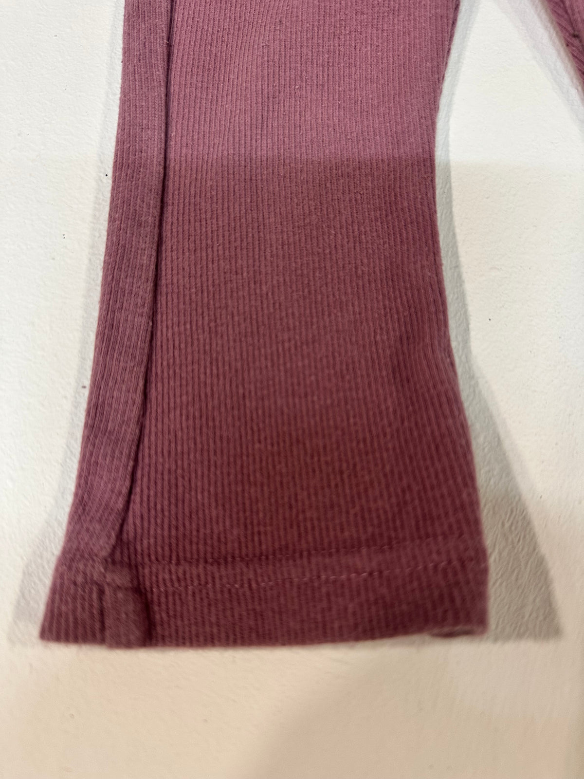 Leggings / Leggins Acanalados Bebé Zeeman (Talla 80 - 9-12 meses) - Color Rosa Empolvado / Malva