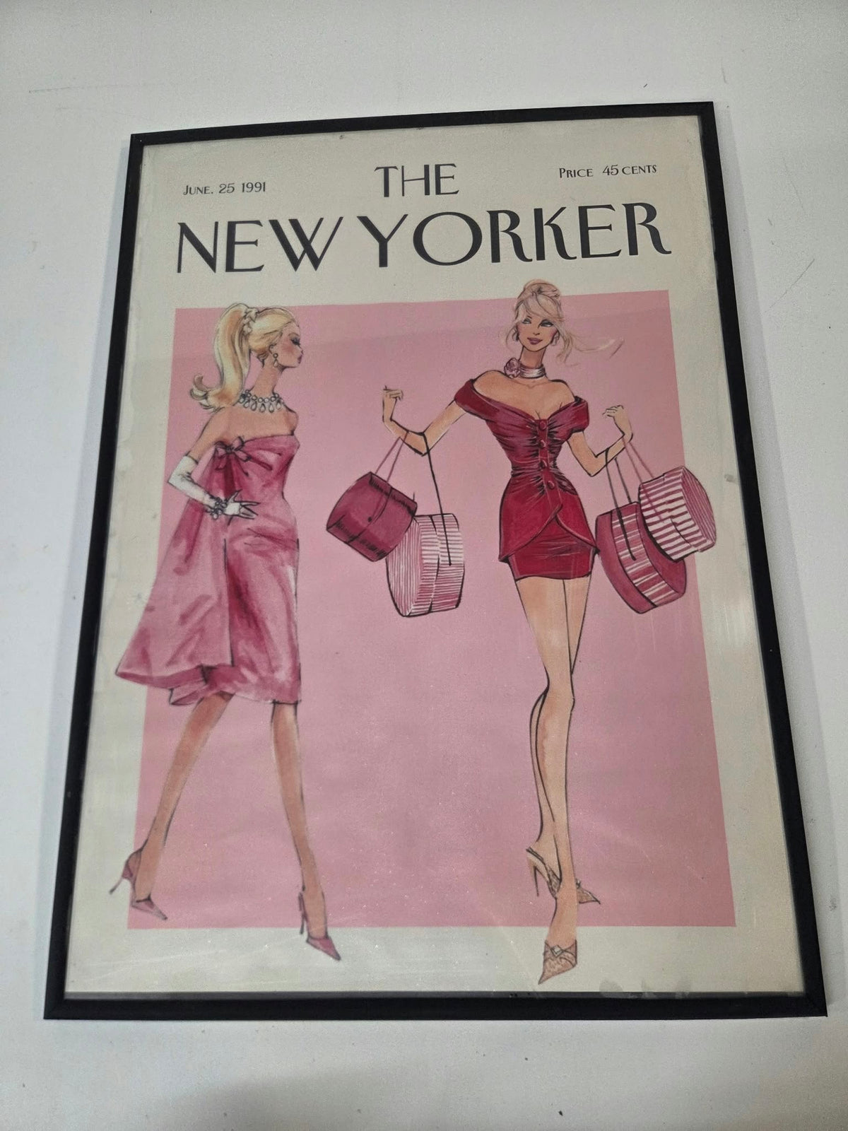 Cuadro Enmarcado Lámina Vintage "The New Yorker" – Moda Retro (50x70 cm)
