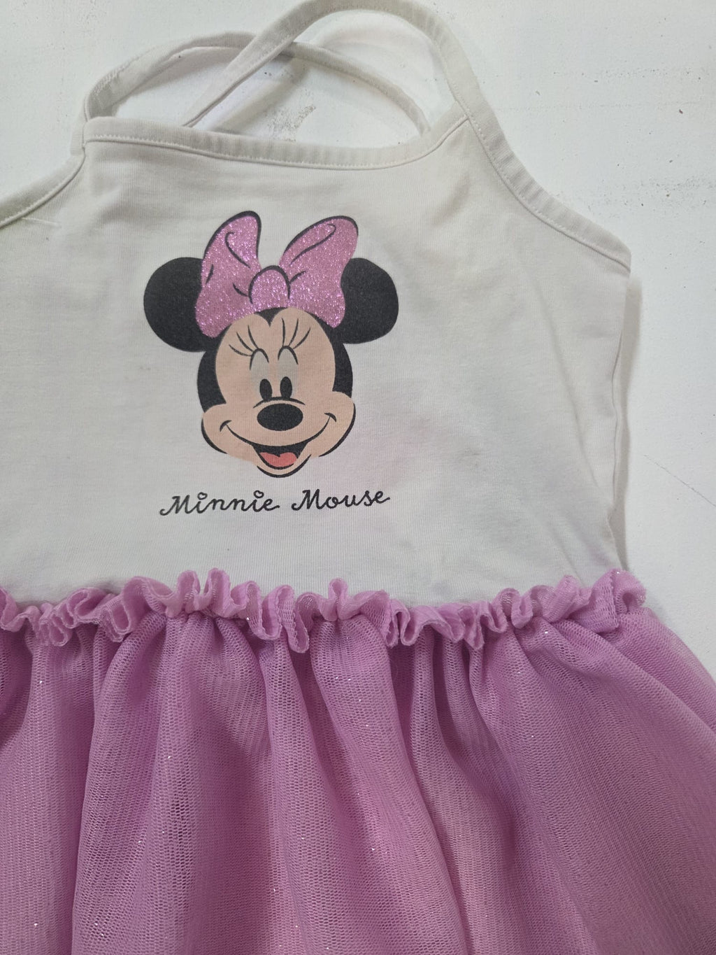 Vestido Minnie Mouse Disney con Falda de Tul Rosa (Bebé / Niña)