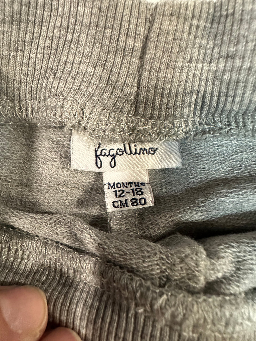 Pantalón Chándal Bebé Gris Fagottino (12-18 meses / 80 cm)