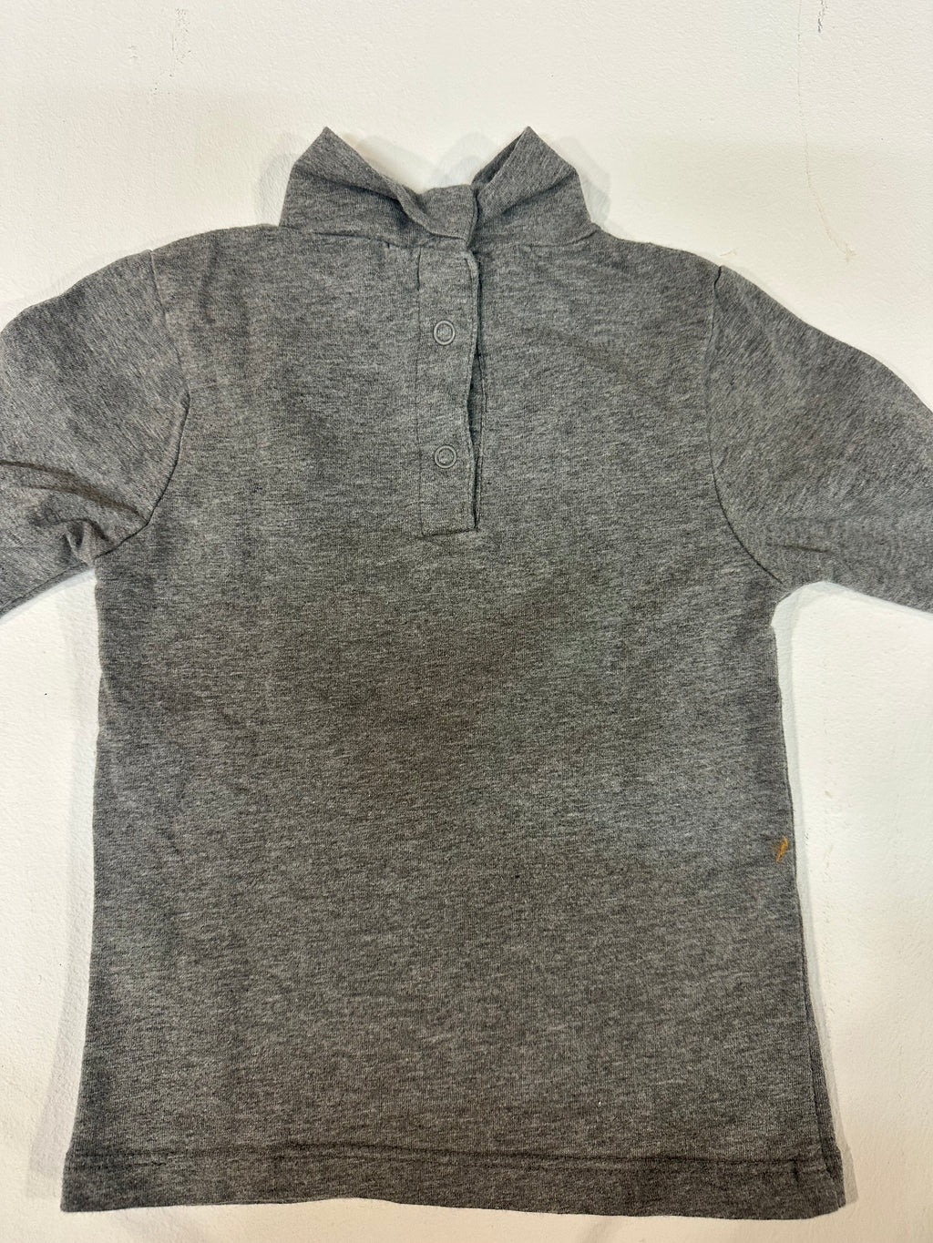 Camiseta de manga larga / Cuello alto gris infantil - Frase "il est interdit d'interdire"