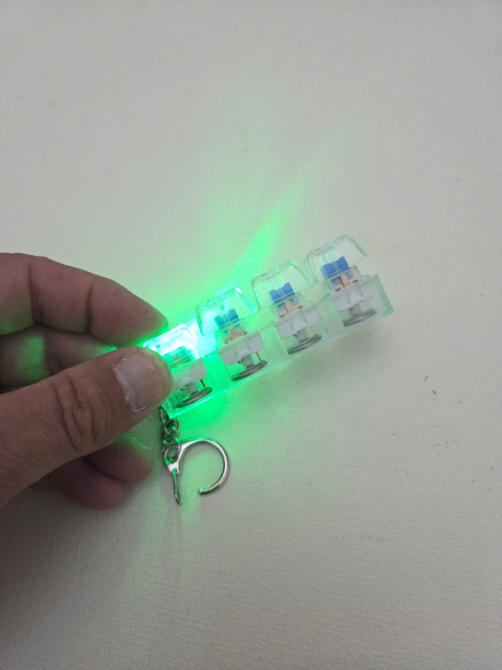 Llavero Llavero Probador de Teclado Mecánico LED RGB (4 Teclas)