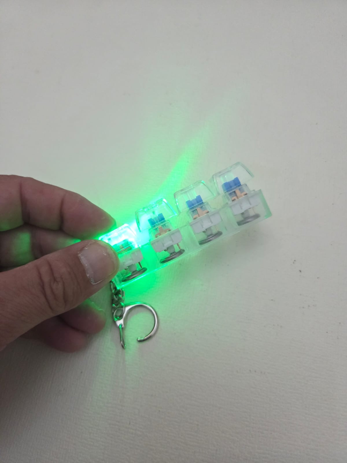 Llavero Llavero Probador de Teclado Mecánico LED RGB (4 Teclas)