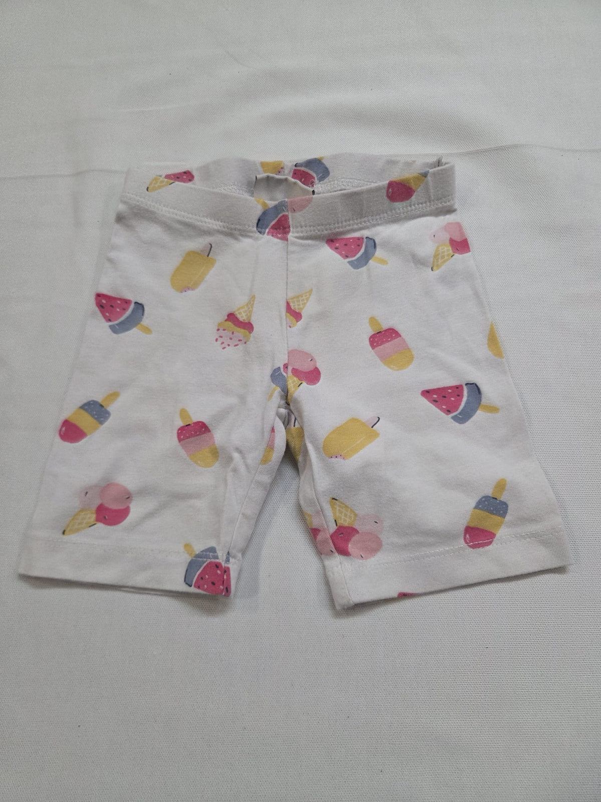 Malla/Leggings cortos tipo ciclista C&A niña Talla 92cm (2 años) con estampado de helados y sandías