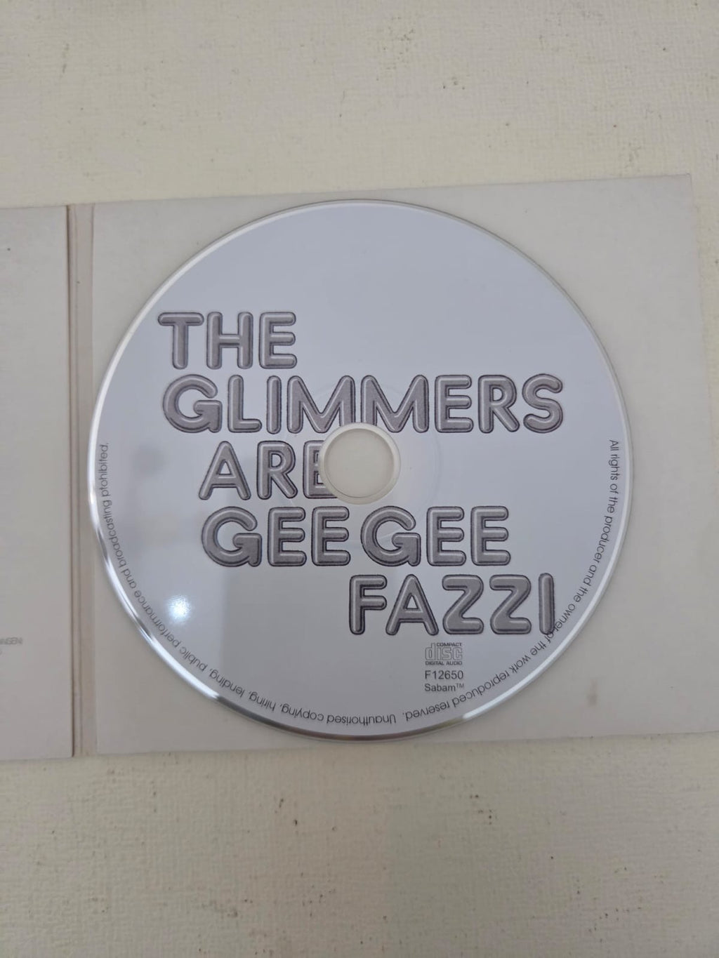 CD The Glimmers – Are Gee Gee Fazzi (Álbum / Edición Digipak 2008)