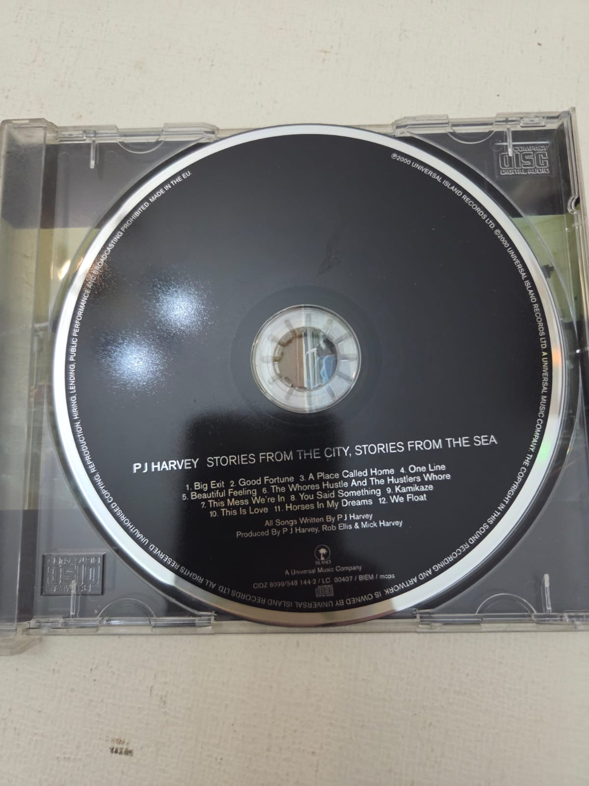 CD PJ Harvey – Stories From The City, Stories From The Sea (Edición EU, 2000)