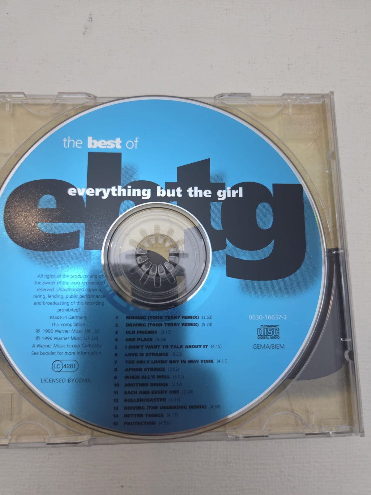 . CD Everything But The Girl – The Best of EBTG (1996)
