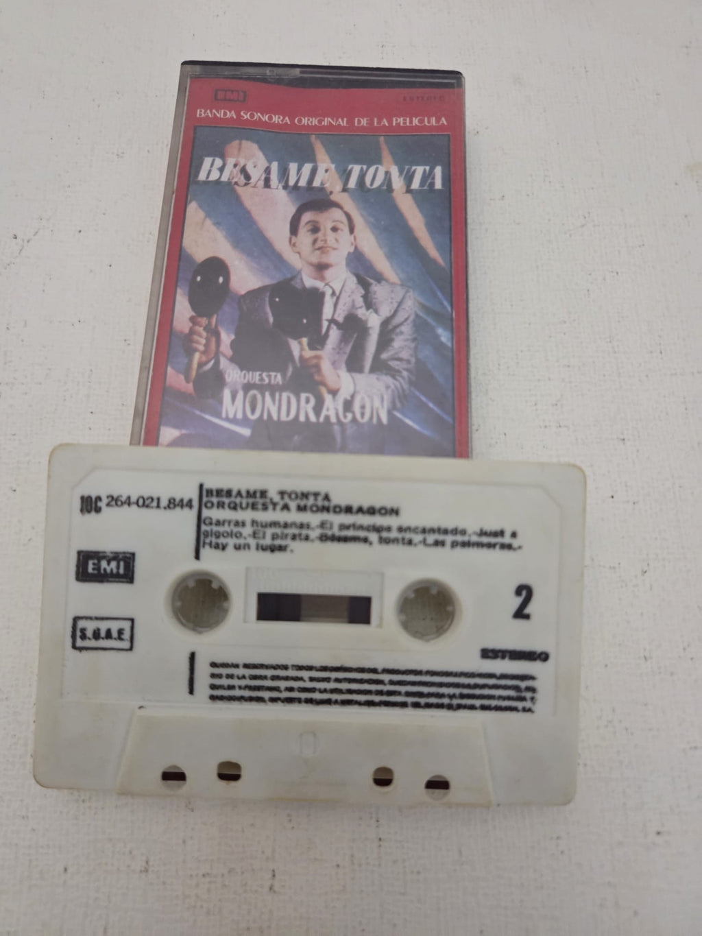 Cassette Orquesta Mondragón - Bésame Tonta BSO (1982) EMI