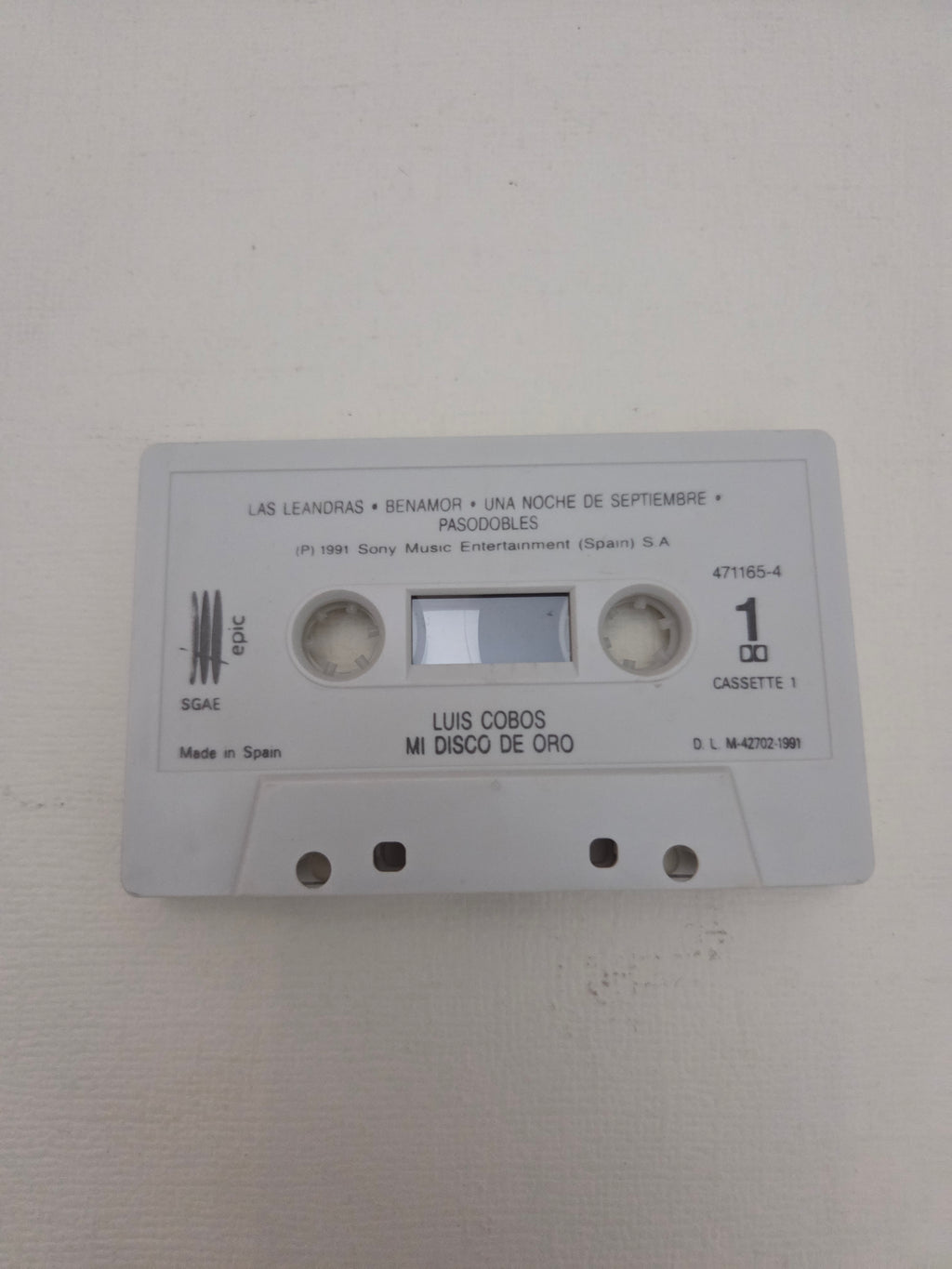 Cassette Luis Cobos – Mi Disco de Oro