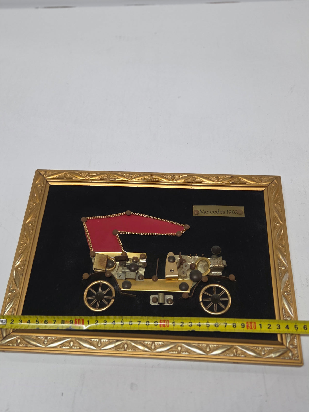 Cuadro Decorativo Vintage 3D – Mercedes 1903
