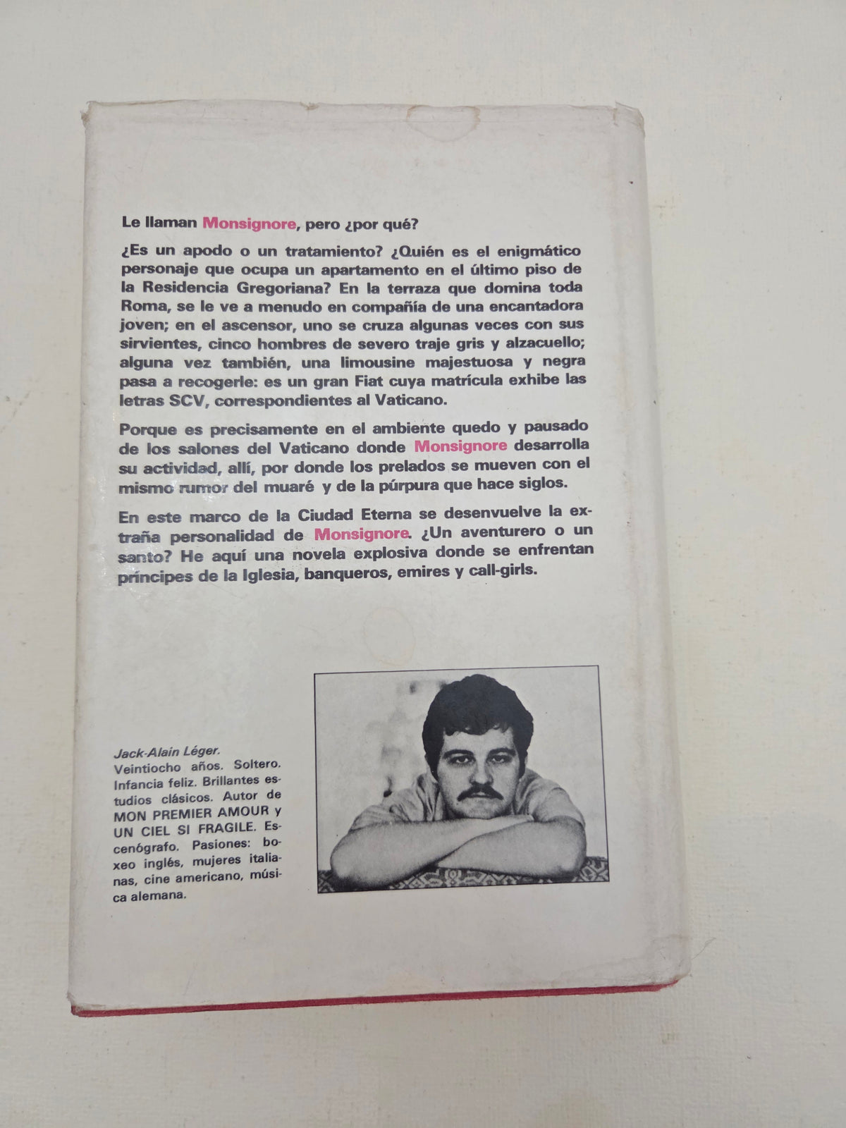 Libro Monsignore – Jack-Alain Léger