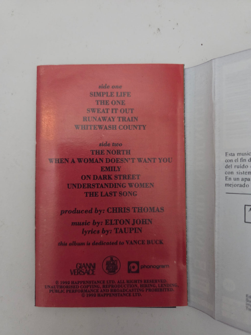 :
Elton John – Cassette Original "The One