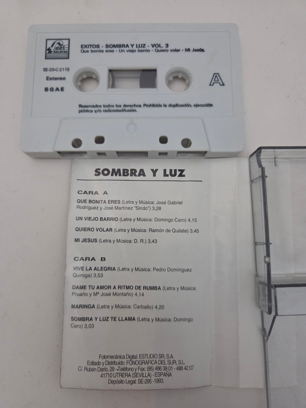 Cassette Sombra y Luz – Grandes Éxitos
