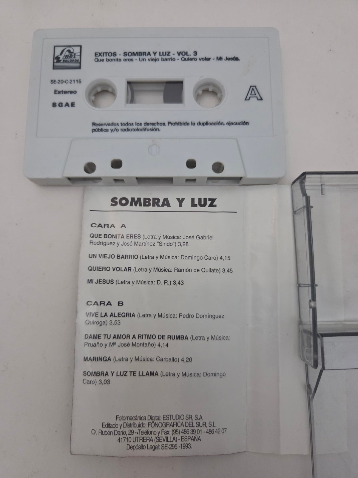 Cassette Sombra y Luz – Grandes Éxitos
