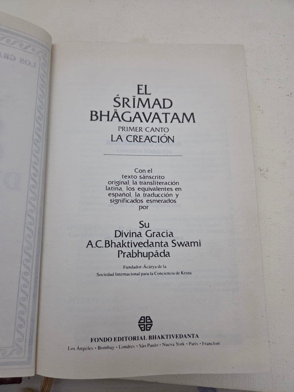 Libro El Śrīmad Bhāgavatam - Canto 1: La Creación