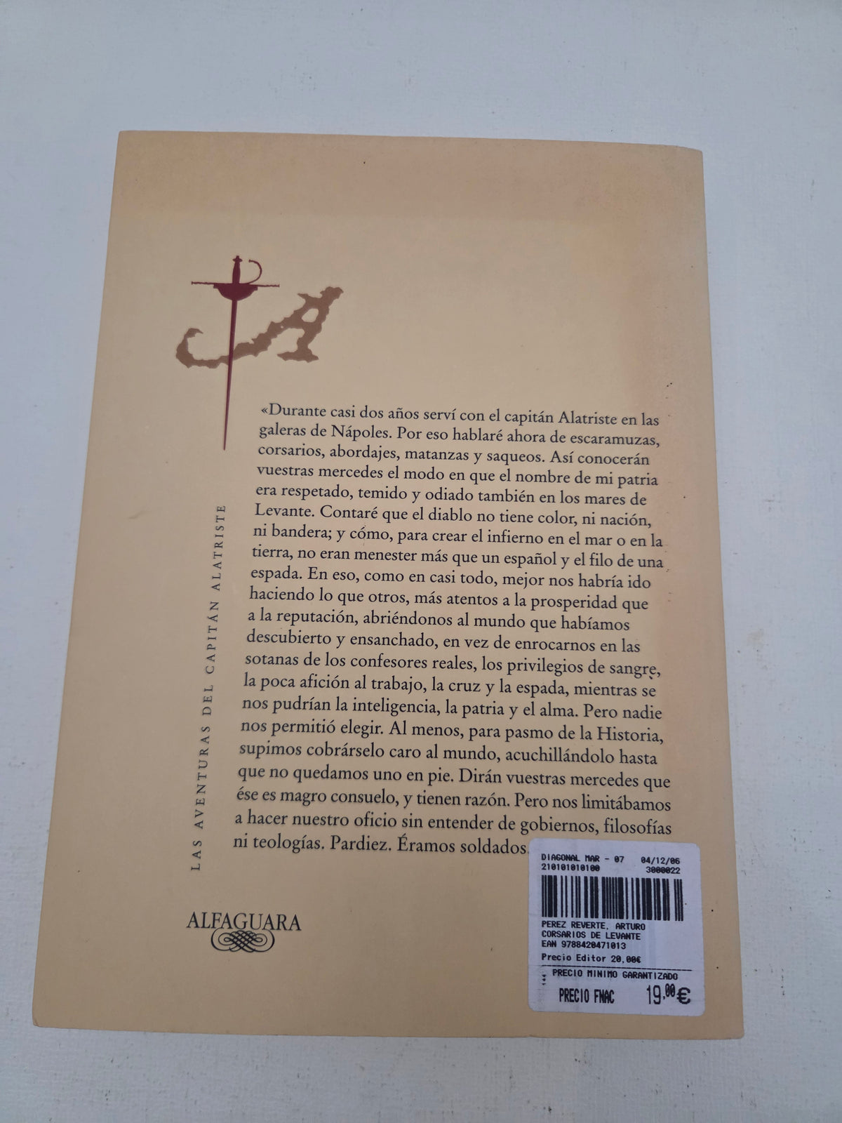 Corsarios de Levante (Las aventuras del Capitán Alatriste)