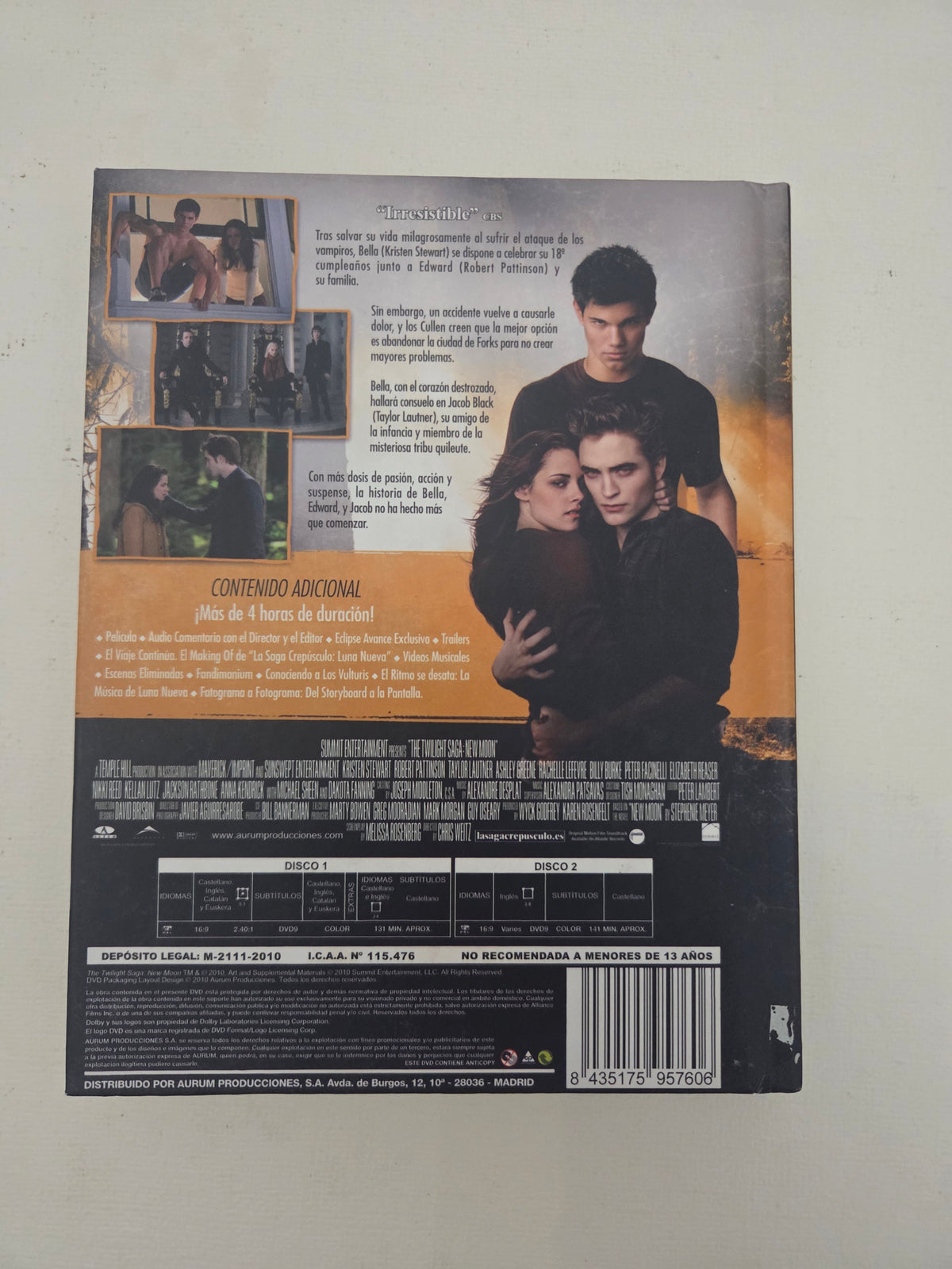 La Saga Crepúsculo: Luna Nueva – Edición Especial 2 Discos (DVD + Libro / Digibook)