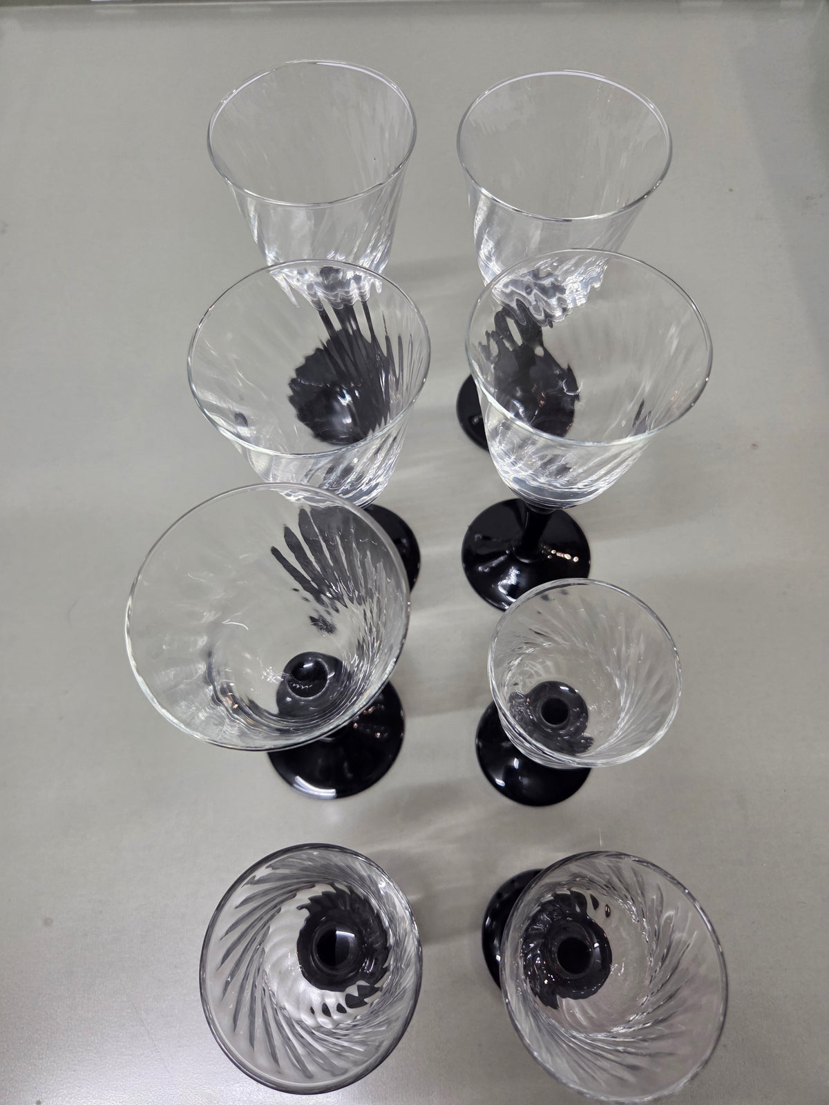 Lote de 8 copas vintage francesas