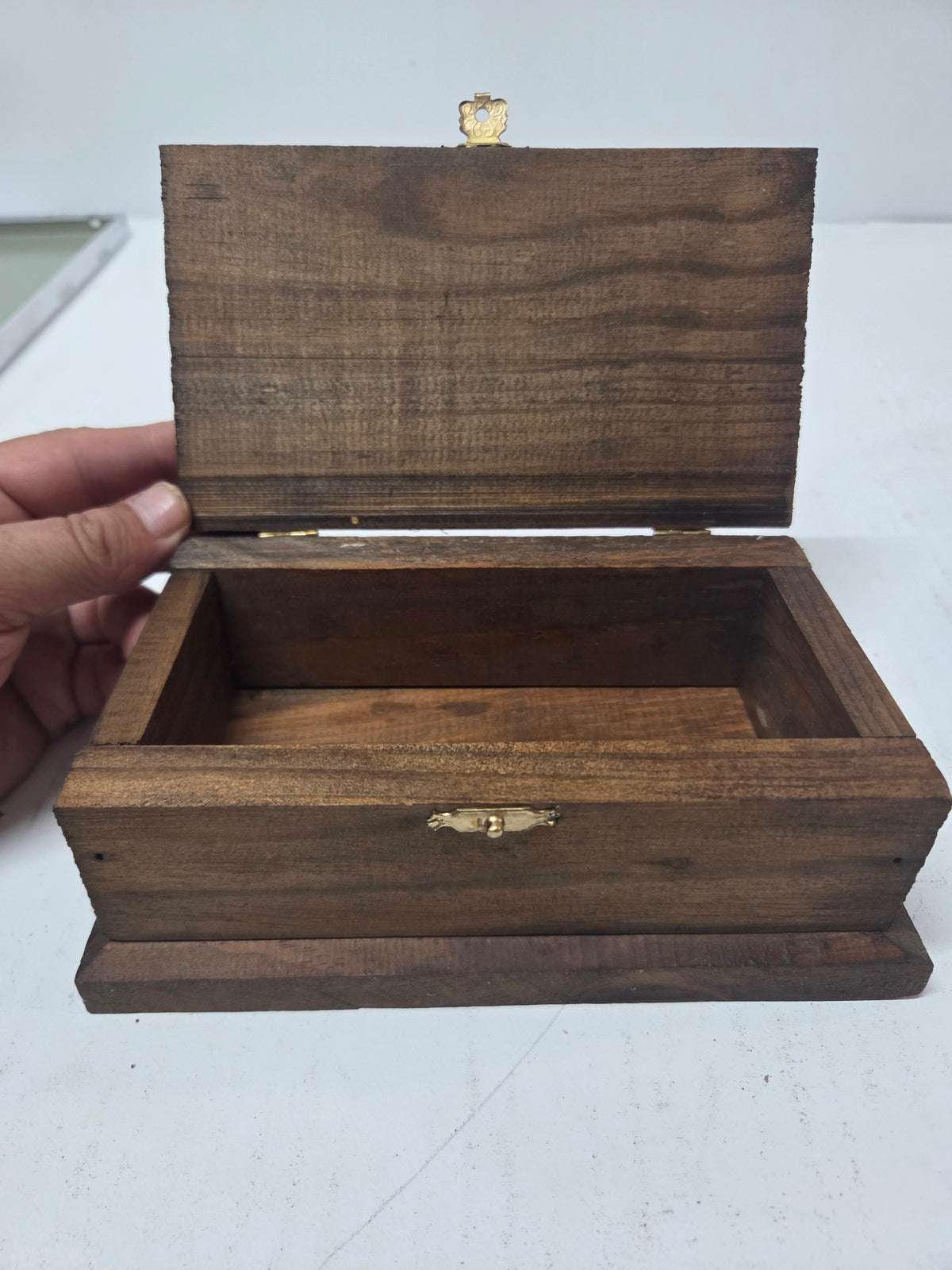 Caja Joyero de Madera de Autor. Objeto de Artesanía Firmado por Vicente Ramos
